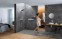 Термостатический смеситель встраиваемый Hansgrohe RainSelect 15382700 С ВНУТРЕННЕЙ ЧАСТЬЮ, матовый белый