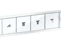 Термостатический смеситель встраиваемый Hansgrohe RainSelect 15382700 С ВНУТРЕННЕЙ ЧАСТЬЮ, матовый белый