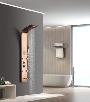 Душевая панель Ceruttispa Victoria RG CT9977 розовое золото