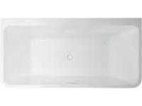 Акриловая ванна Vincea VBT-425-1700 170x80 см, пристенная, белая, с каркасом, со сливом-переливом