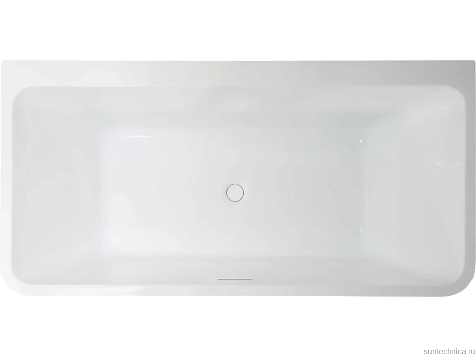 Акриловая ванна Vincea VBT-425-1700 170x80 см, пристенная, белая, с каркасом, со сливом-переливом