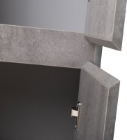 Шкаф пенал для ванной BelBagno Kraft R cemento grigio
