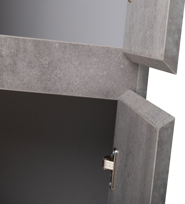 Шкаф пенал для ванной BelBagno Kraft R cemento grigio