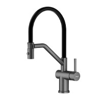 Смеситель для кухни со съемным изливом на магните Raglo R86.41.09, графит Смеситель для кухни со съемным изливом на магните Raglo R86.41.09, графит