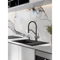 Смеситель для кухни со съемным изливом на магните Raglo R86.41.09, графит Смеситель для кухни со съемным изливом на магните Raglo R86.41.09, графит