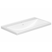 Тумба с раковиной Belux Киото Н 100 напольная, 2 ящика, белая