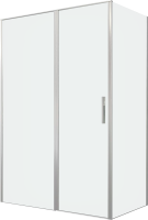 Душевой уголок Allen Brau Priority 140x80, профиль серебро браш, стекло прозрачное