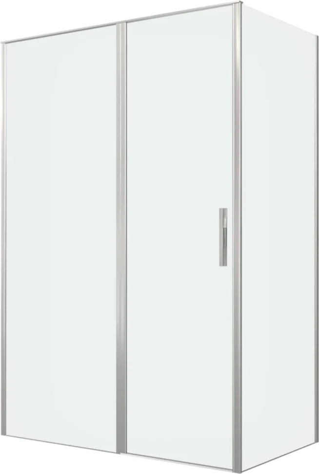 Душевой уголок Allen Brau Priority 140x80, профиль серебро браш, стекло прозрачное