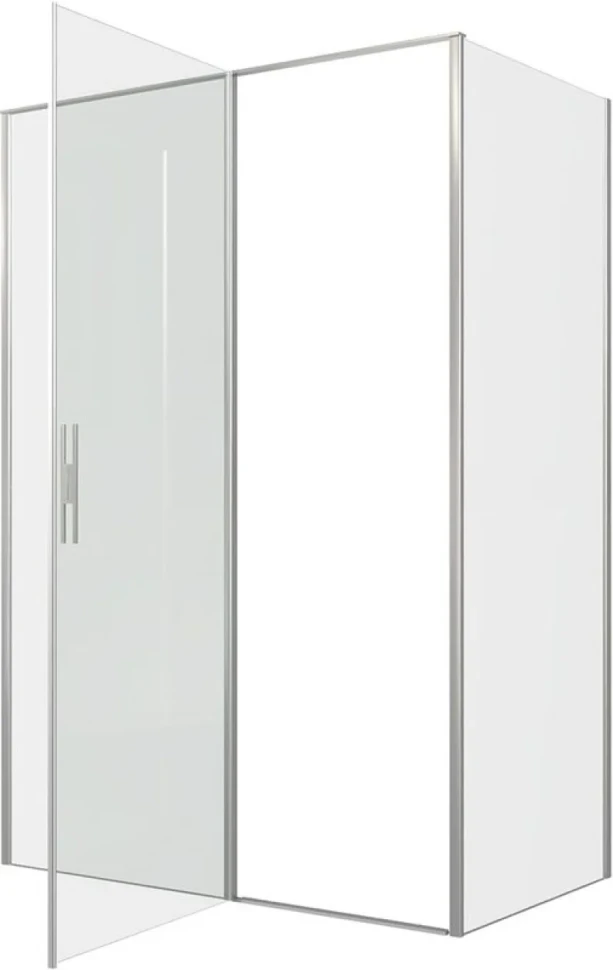 Душевой уголок Allen Brau Priority 140x80, профиль серебро браш, стекло прозрачное