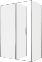 Душевой уголок Allen Brau Priority 140x80, профиль серебро браш, стекло прозрачное