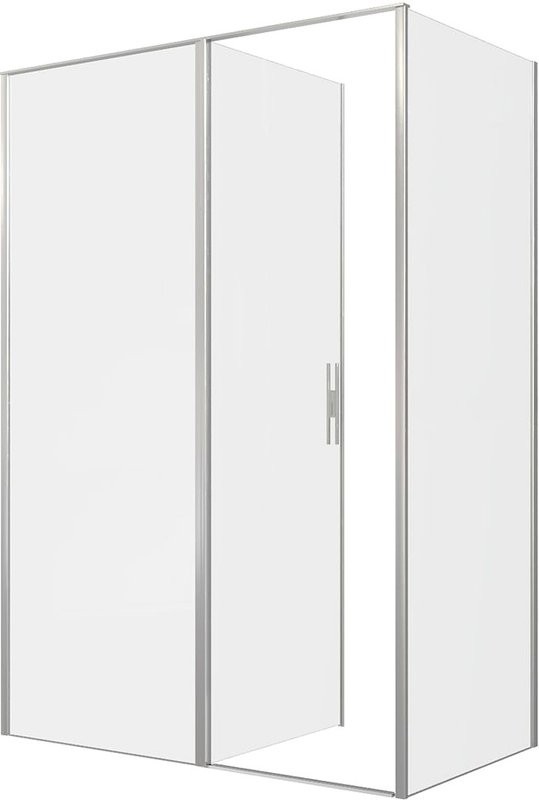 Душевой уголок Allen Brau Priority 140x80, профиль серебро браш, стекло прозрачное