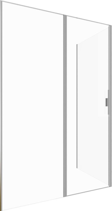 Душевой уголок Allen Brau Priority 140x80, профиль серебро браш, стекло прозрачное