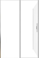 Душевой уголок Allen Brau Priority 140x80, профиль серебро браш, стекло прозрачное