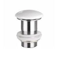 Донный клапан для раковины Ceramicanova CN2000 без перелива, белый