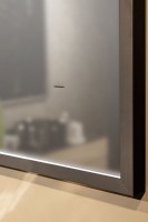 Зеркало Art&Max Aversa 60х80 черное, с LED-подсветкой, 6000К