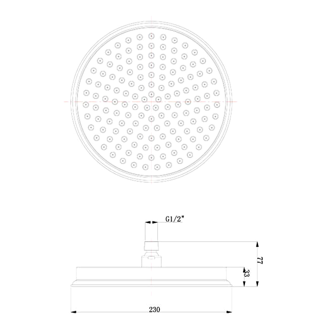 Верхний душ Caprigo Parts 99-502-vot бронза