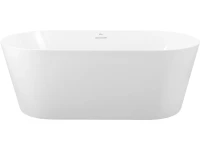 Акриловая ванна BelBagno BB416 170x80 см, отдельностоящая, белая, овальная, со сливом-переливом, с донным клапаном