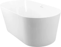 Акриловая ванна BelBagno BB416 170x80 см, отдельностоящая, белая, овальная, со сливом-переливом, с донным клапаном