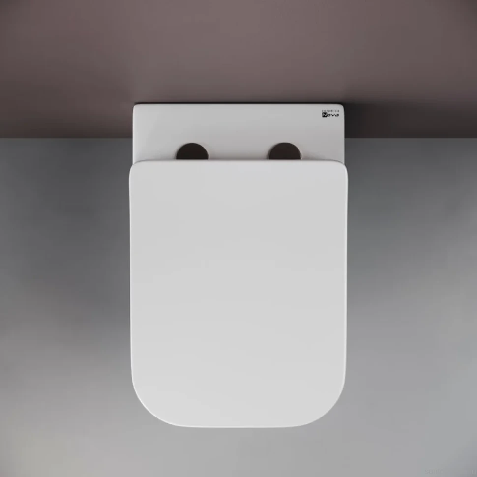 Комплект Унитаз подвесной Ceramicanova Cubic CN1806 с микролифтом, безободковый + Инсталляция STWORKI + Кнопка 230823 хром матовый