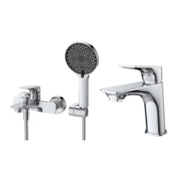 Комплект для ванной BelBagno Marino MARINO-VASM/LVM-CRM хром