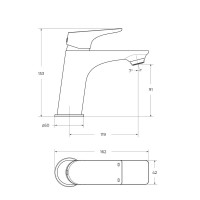 Комплект для ванной BelBagno Marino MARINO-VASM/LVM-CRM хром
