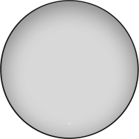 Зеркало круглое Wellsee 7 Rays’ Spectrum 100 с подсветкой, черное