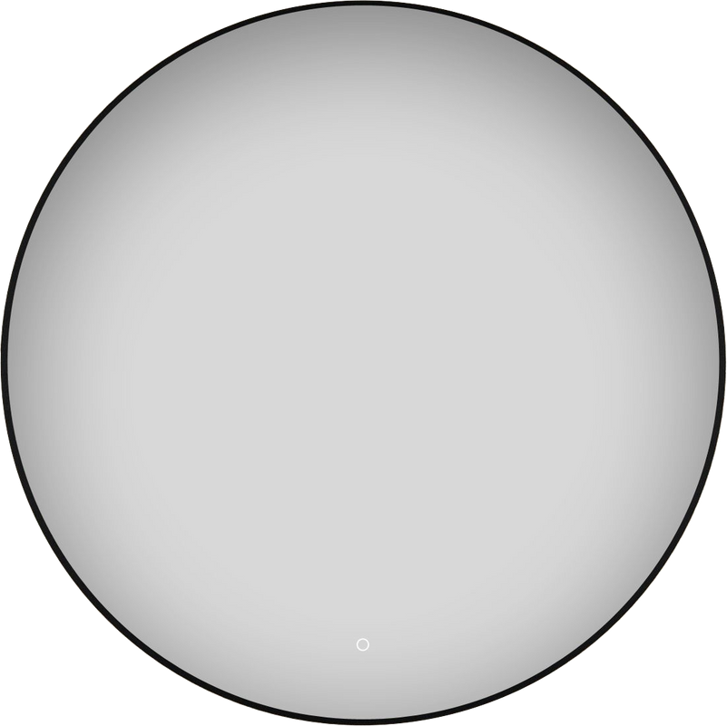 Зеркало круглое Wellsee 7 Rays’ Spectrum 100 с подсветкой, черное