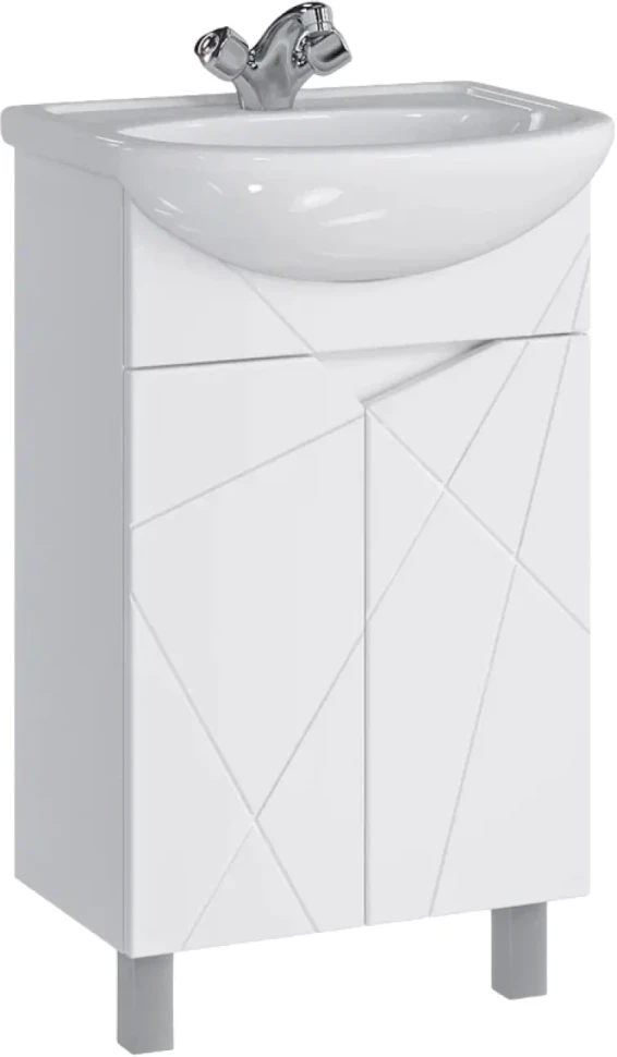 Тумба с раковиной SanStar Каскад 50 раковина Элегия