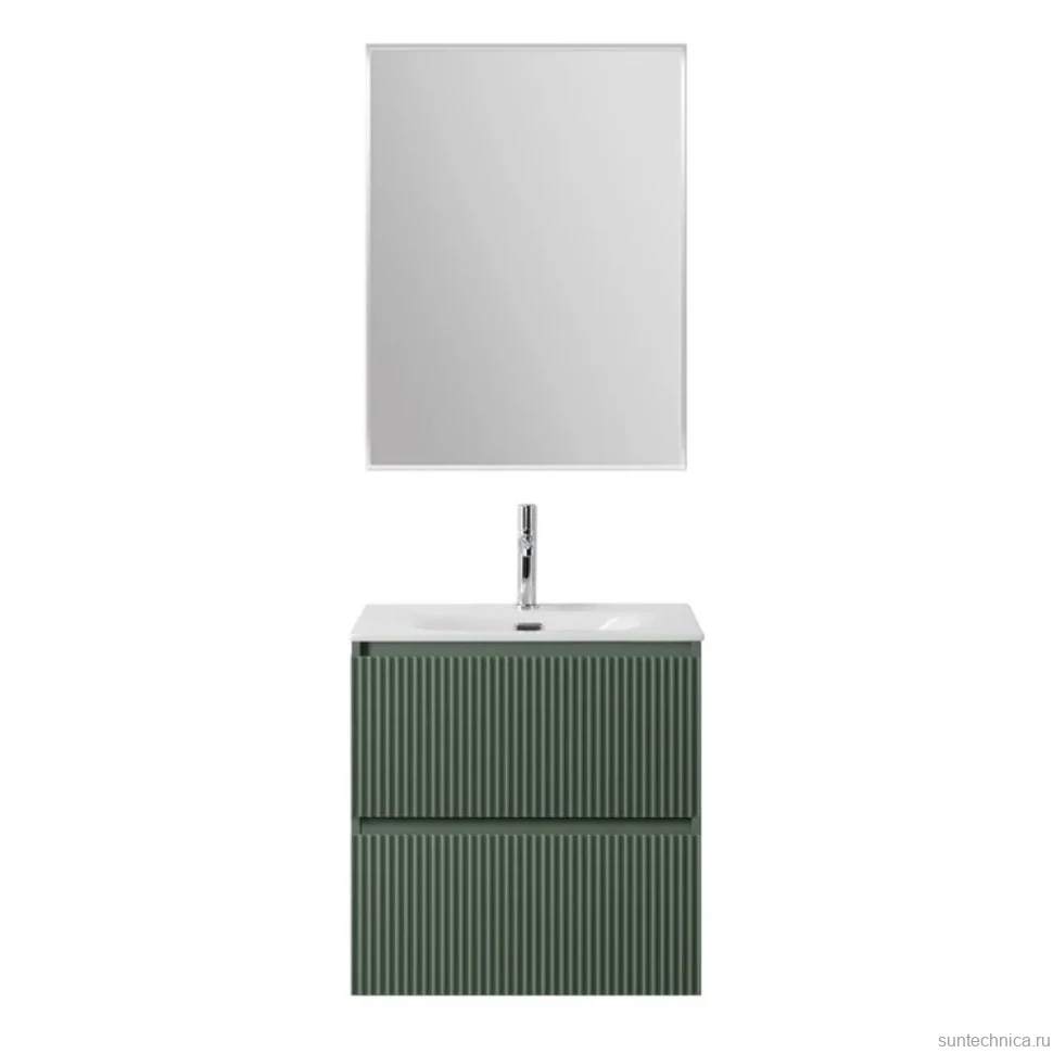 Мебель для ванной комнаты BelBagno Uno-mini 70 подвесная, 2 ящика, матовая еловая