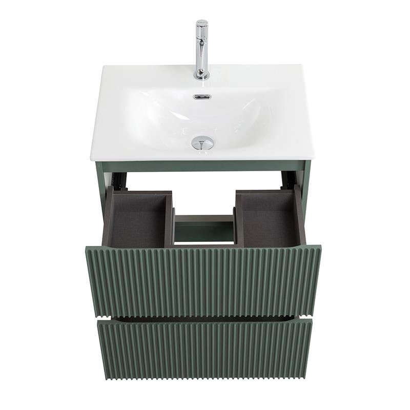 Мебель для ванной комнаты BelBagno Uno-mini 70 подвесная, 2 ящика, матовая еловая