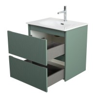 Мебель для ванной комнаты BelBagno Uno-mini 70 подвесная, 2 ящика, матовая еловая