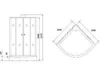 Душевая кабина Grossman GR250 100x100 см Душевая кабина Grossman GR250 100x100 см