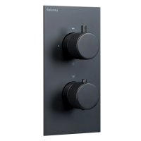 Термостатический смеситель встраиваемый Splendy Passion PA204U2T3BM С ВНУТРЕННЕЙ ЧАСТЬЮ, черный матовый