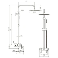 Душевая стойка Wasserkraft A17301