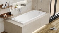 Акриловая ванна Excellent Serenity 170x75 см, встраиваемая, белая, с каркасом