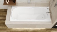 Акриловая ванна Excellent Serenity 170x75 см, встраиваемая, белая, с каркасом