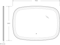 Зеркало Cezares Molveno 110х80, с подсветкой