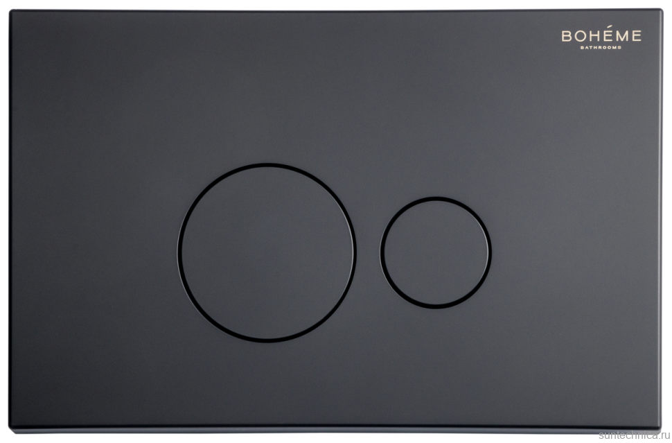 Кнопка смыва для унитаза Boheme 668-B пластик, цвет черный
