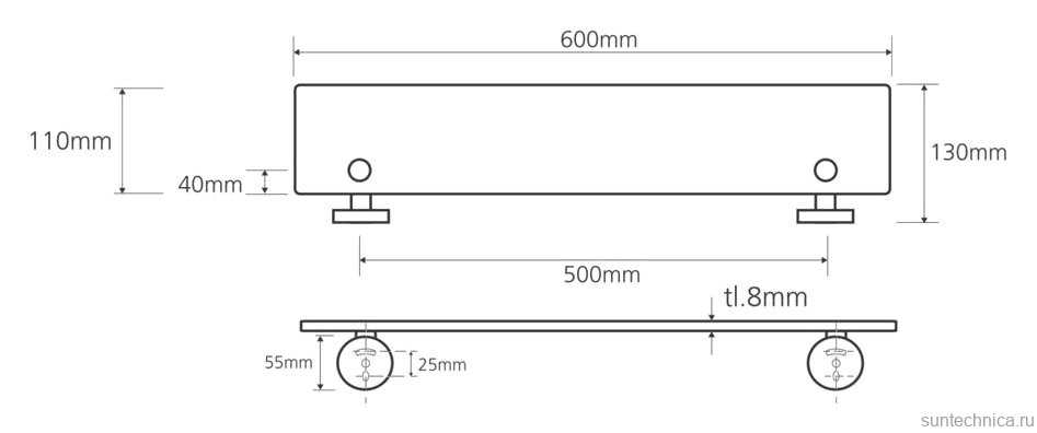Полка Bemeta Omega 104202042