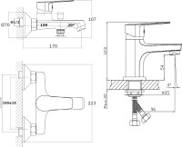 Комплект для ванной Orange Loop Loop M26-311cr