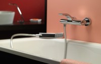 Смеситель для ванны с душем Webert Wolo WO850101564 черный