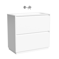 Тумба с раковиной Sancos Libra Floor 90 напольный, белый глянец, раковина СN7019wx