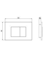 Кнопка смыва для унитаза Jacob Delafon E38065-CP пластик, цвет глянцевый хром, с антибактериальным покрытием