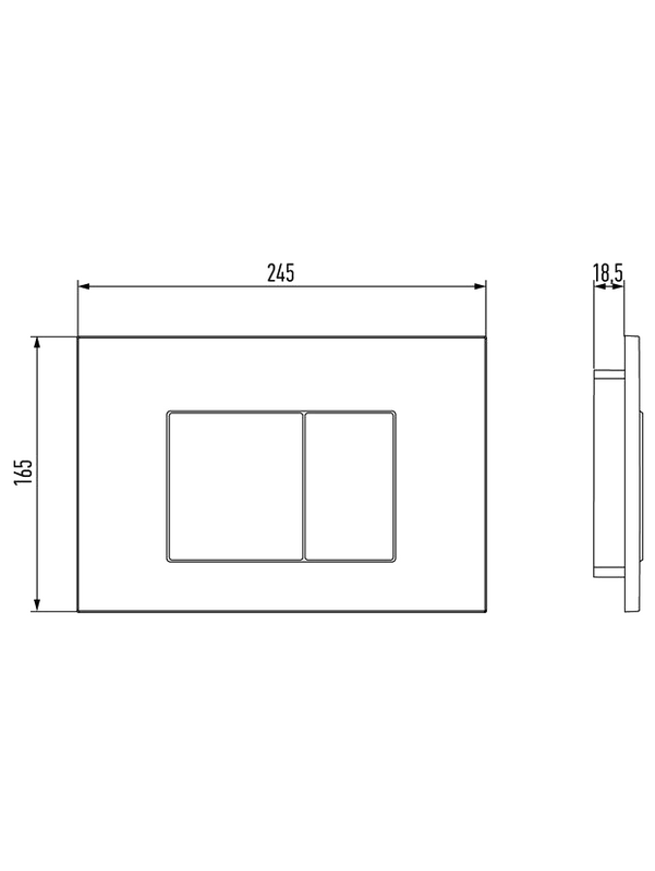 Кнопка смыва для унитаза Jacob Delafon E38065-CP пластик, цвет глянцевый хром, с антибактериальным покрытием