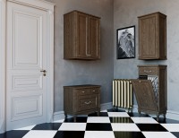 Шкаф ValenHouse Лиора 40 кальяри, фурнитура хром