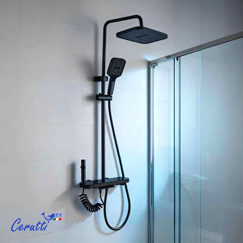 Душевая стойка Ceruttispa 11412 графит