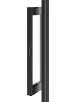 Душевая дверь в нишу KERAMA MARAZZI Cristallo CT.120.SD.BLK.M 120 см, профиль черный матовый, стекло прозрачное