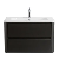 Тумба с раковиной Cezares Relax 80 оружейная сталь, раковина Cezares CZR-800/480-LV-MR-NV
