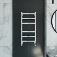 Полотенцесушитель электрический Grota Nosto 430х1000 NP EL 100x45 см, подключение справа, слева, скрытое подключение справа, глянцевый хром, лесенка