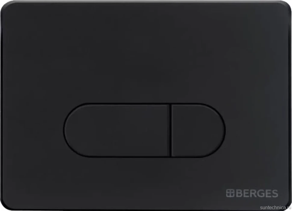 Кнопка смыва Berges Novum D5 чёрный, матовый